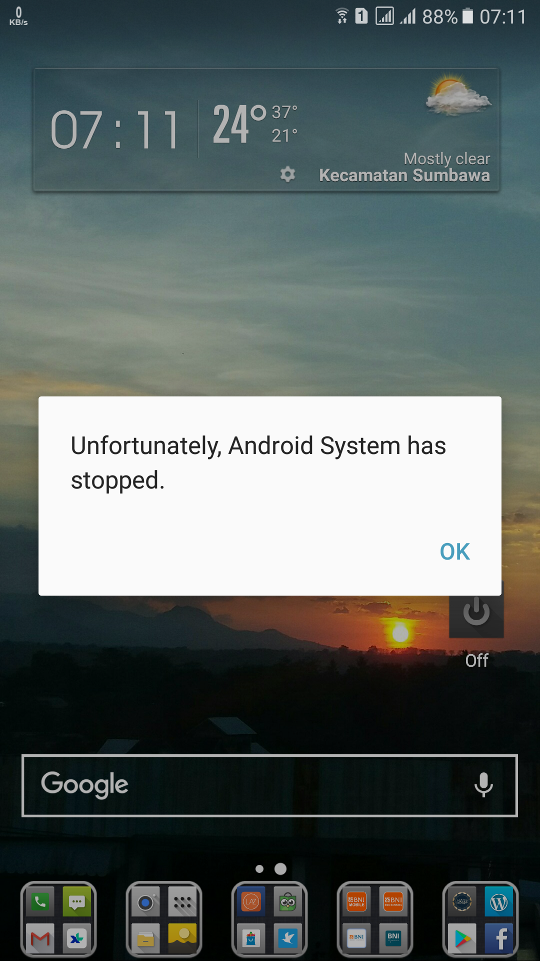 Tips Android Mengatasi “Unfortunately Android System has stopped”